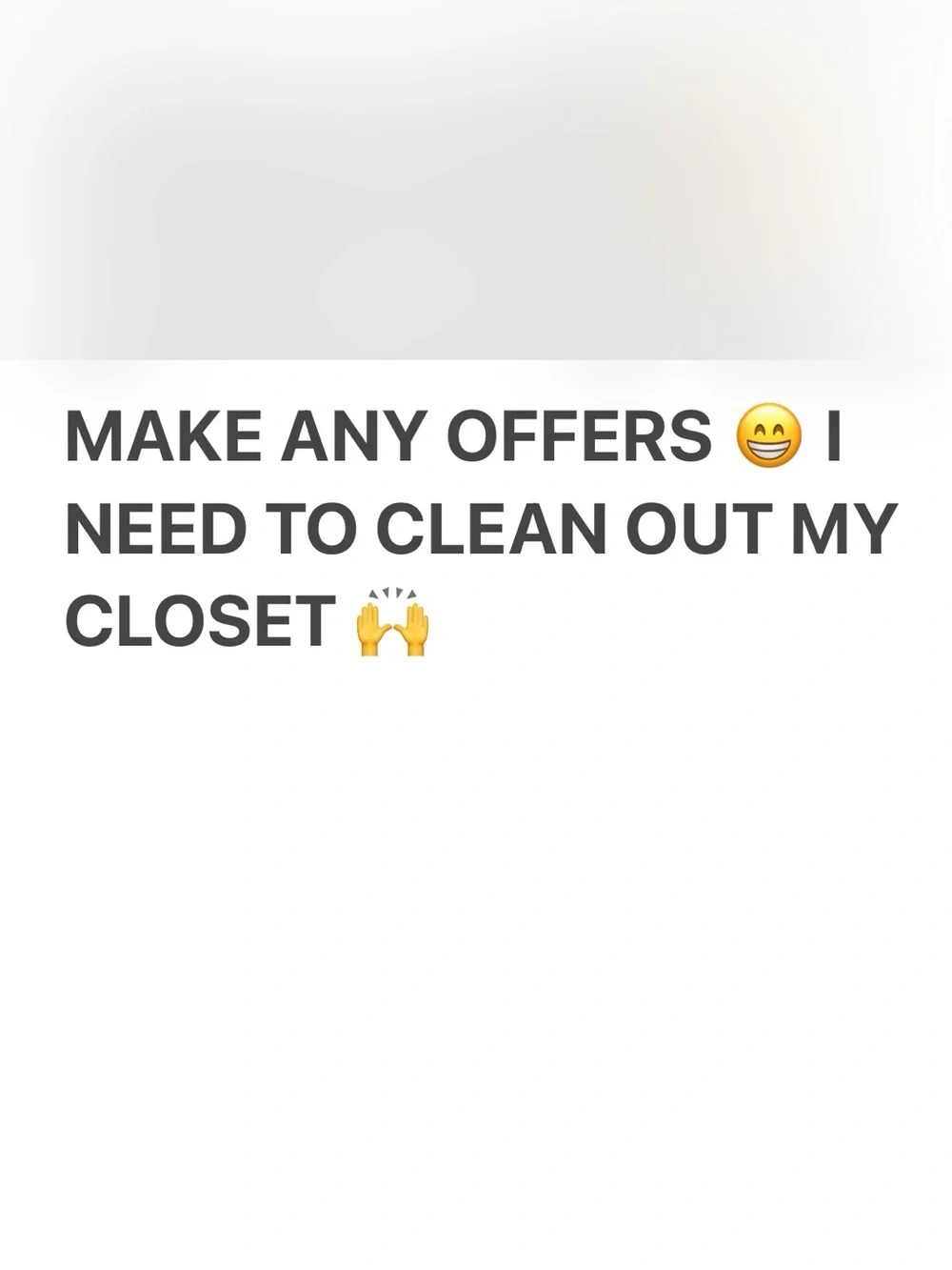 My closet is ready for a clean out!! ❤️